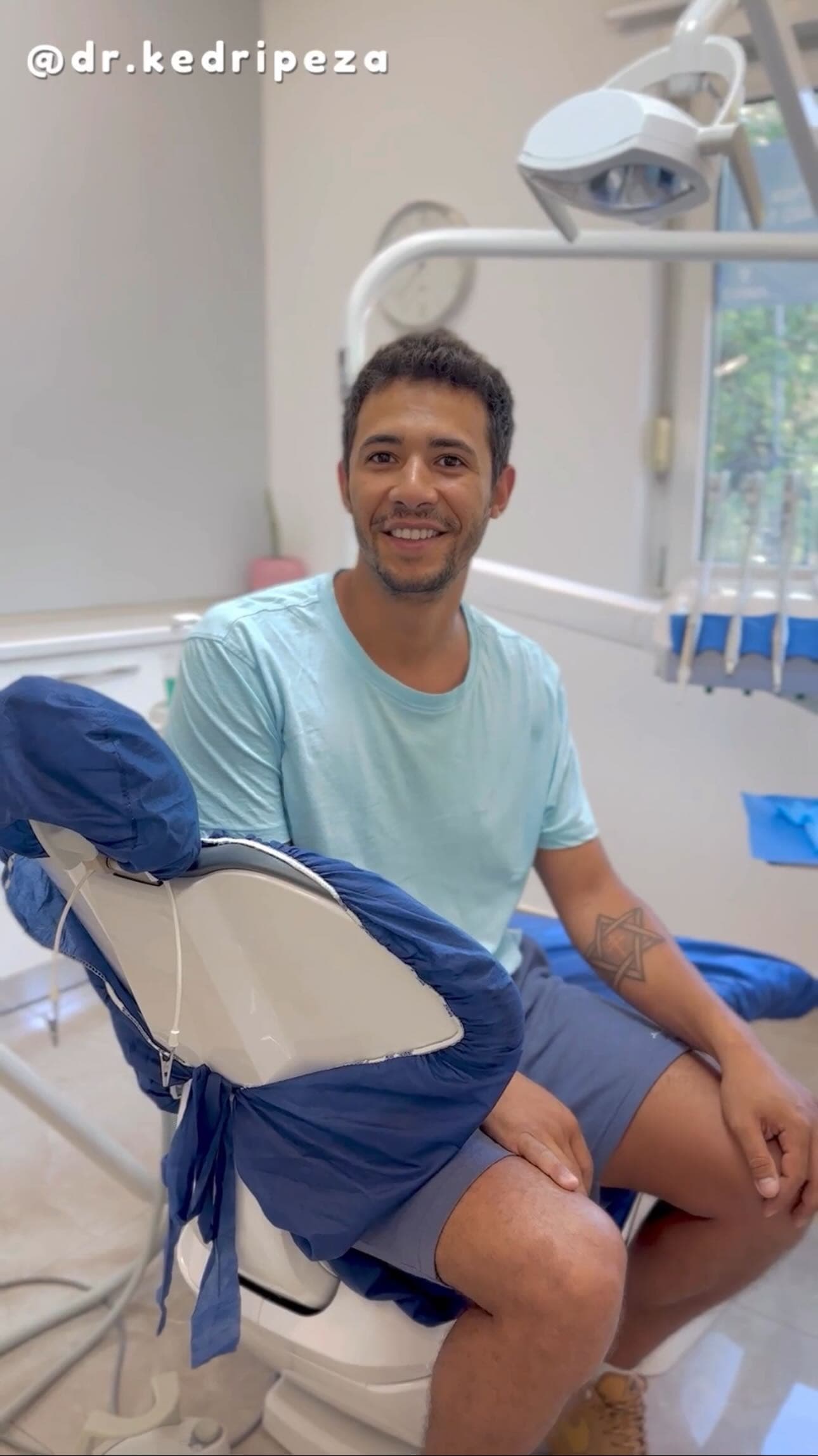 Happy patient in the dental chair